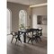 Manhattan Comfort Rectangle Dining Set of 7 W/ Hamlet Chairs, 70.86 in L, American Solid Ash Wood, Black 6-DT02DCCA03-BK - alternate 1